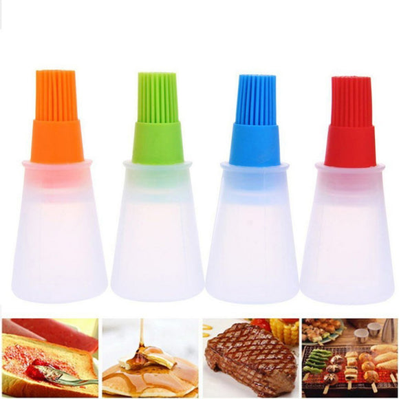 Silicone Oil Bottle With Brush Baking