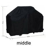 Black Waterproof BBQ Cover 4 Sizes