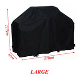 Black Waterproof BBQ Cover 4 Sizes