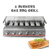 6-Burner LPG Gas BBQ