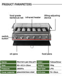 6-Burner LPG Gas BBQ