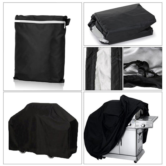 Black Waterproof BBQ Cover