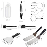 8/12Pcs Professional BBQ Grill Tools Set