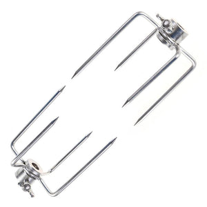 Pair of Stainless Steel Rotisserie Meat Forks Kit